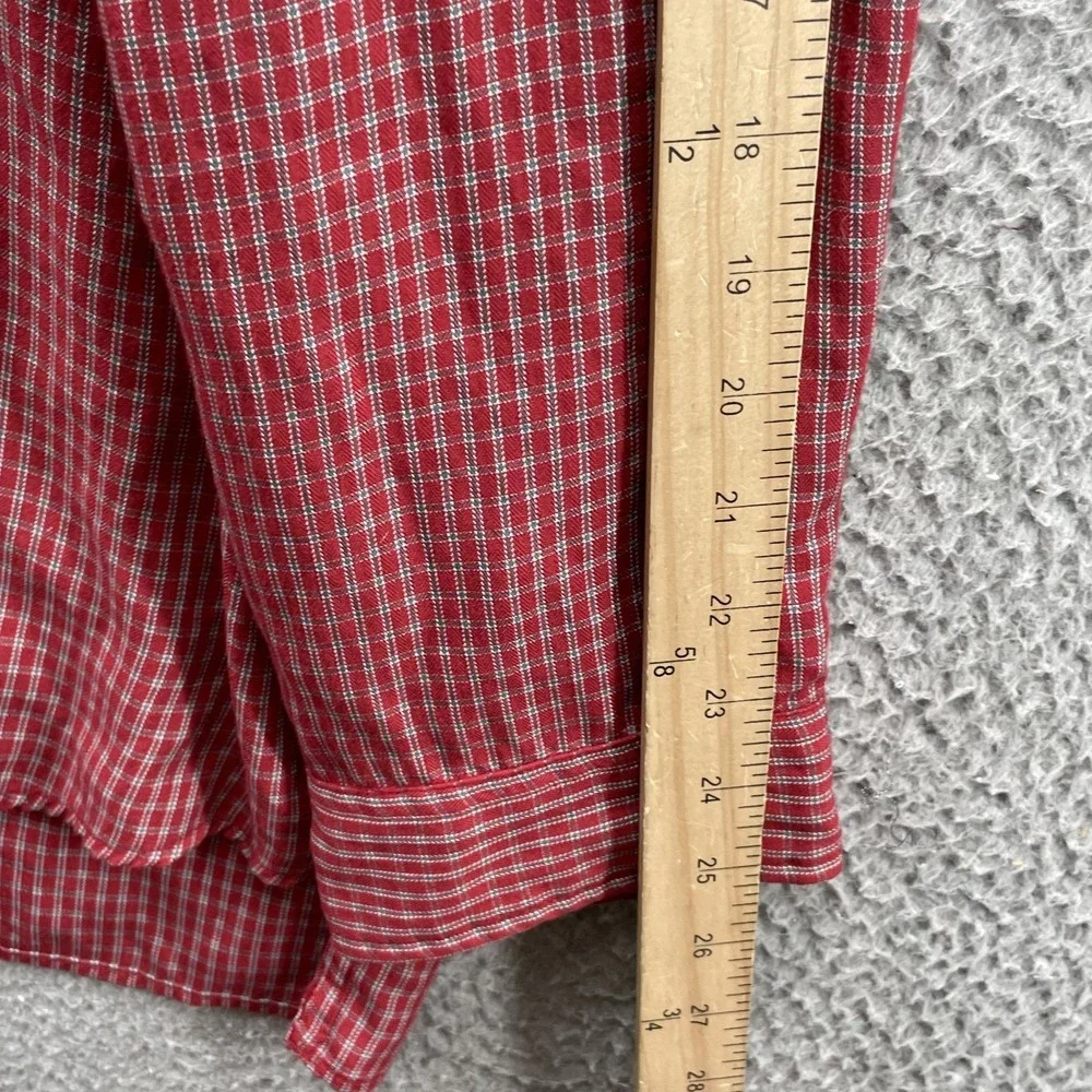 North Face Shirt Men 2XL Red Plaid Gorpcore Workwear Camp Academia Work Tech 90s